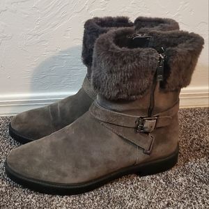 Ivanka Trump leather/faux fur boots